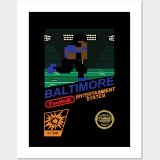 Baltimore Football Team - NES Football 8-bit Design Posters and Art